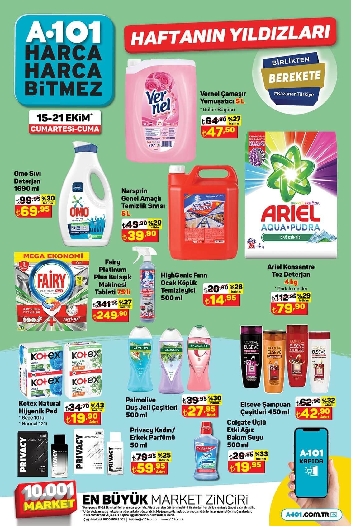 A101’de büyük indirim! Yudum ayçiçek yağı 155 TL oldu! İşte 16 Ekim 2022 fiyat listesi…