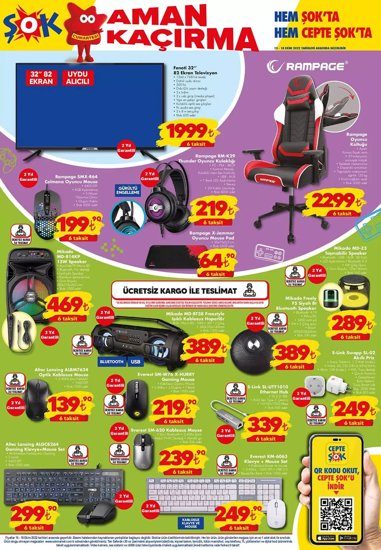 ŞOK Market kataloğunda dev fırsat! 82 ekran TV 1999 TL! ŞOK aktüel ürünler 17 Ekim 2022 fiyat listesi...