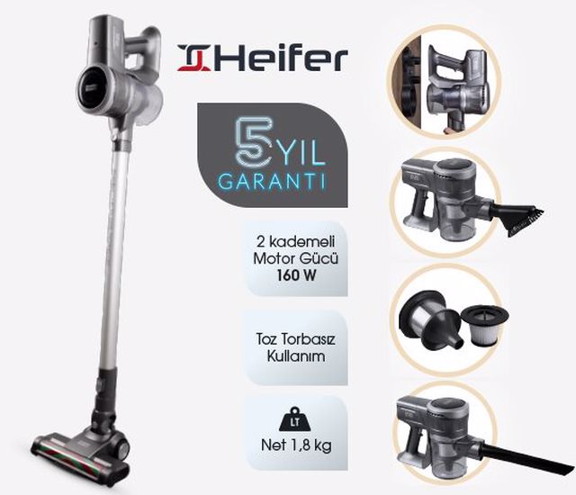 Heifer kablosuz dikey süpürge peşin fiyatına 9 taksit imkanıyla Bim’e geliyor! Bim 21 Ekim 2022 fiyat listesi