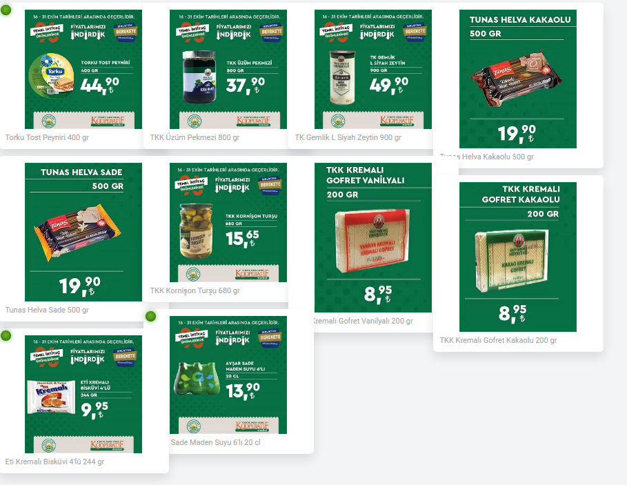 Tarım Kredi yeni indirim listesini yayımladı! Çaykur çay 36 TL, bütün tavuk 31 TL! İşte 18 Ekim 2022 fiyat listesi