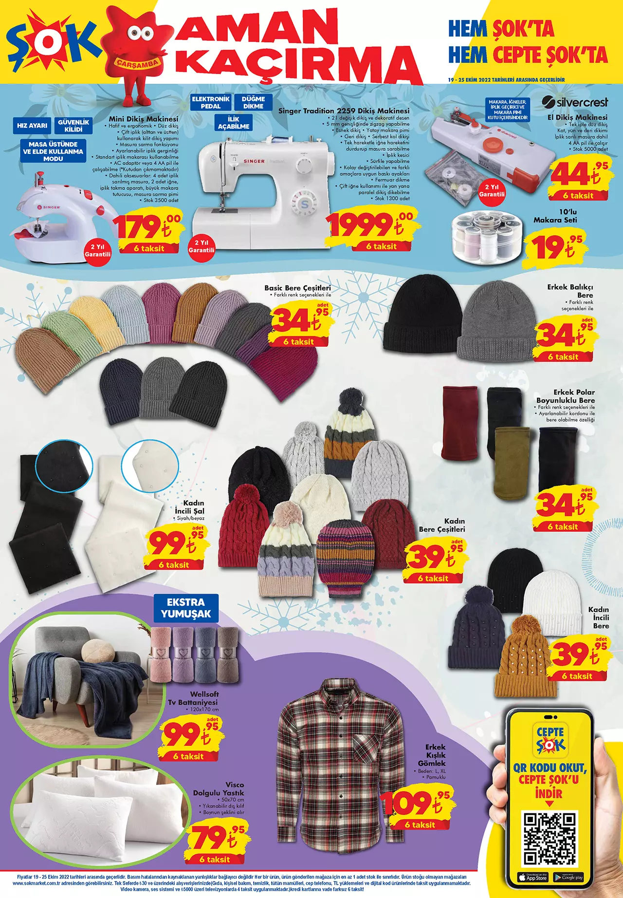 ŞOK Market aktüel kataloğunda yüzde 50 ye varan çılgın indirim, 6 taksit fırsatı! İşte 19 Ekim 2022 fiyat listesi