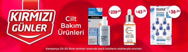 Rossmann ‘Kırmızı Günler’ kampanyası başlıyor! Yüzde 50’ye varan indirim.. Rossmann 20 Ekim 2022 fiyat listesi