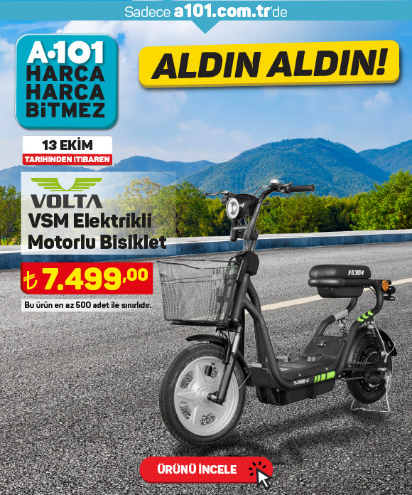Volta elektrikli motorlu bisiklet A101 de satışta! Sakın kaçırmayın! İşte 25 Ekim 2022 fiyat listesi