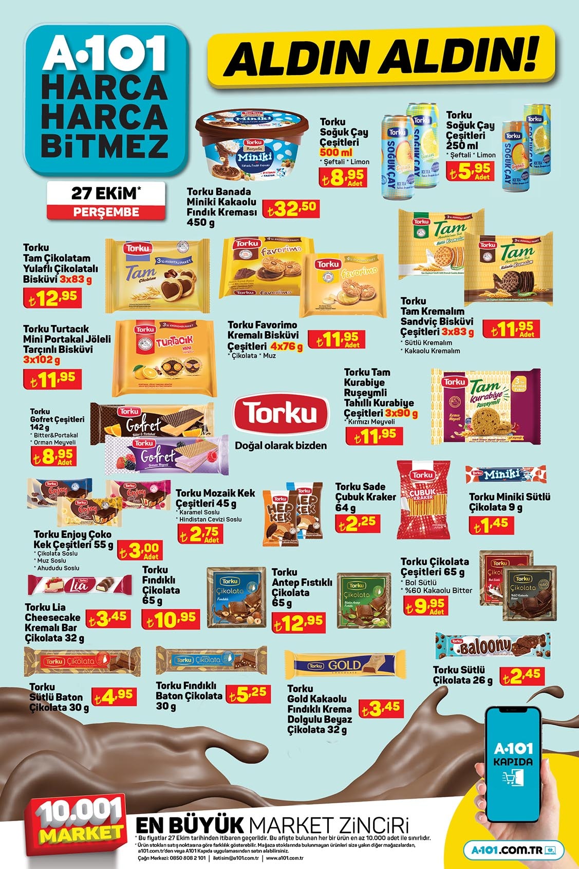 A101 çılgın indirim için start verdi! Aktüel ürünlerin fiyatı çakıldı! A101 kataloğu 27 Ekim 2022 fiyat listesi