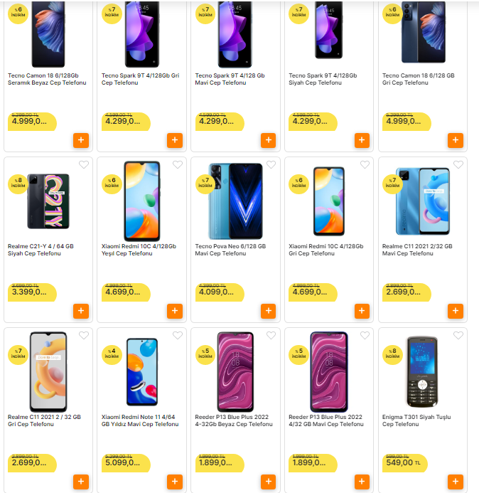 Migros ta cep telefonlarında inanılmaz indirim! Sakın kaçırmayın! İşte 26 Ekim 2022 fiyat listesi