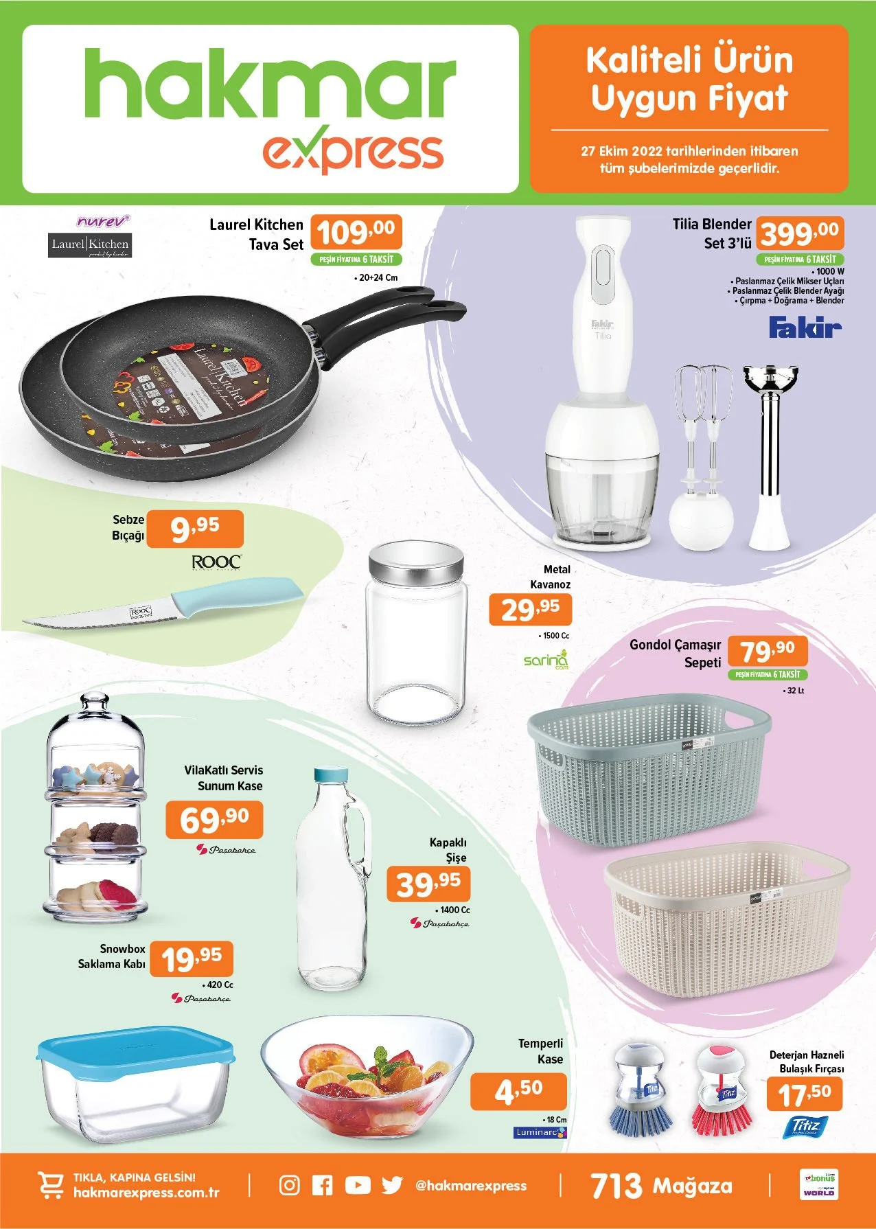 Hakmar aktüel ürünler kataloğu belli oldu! Bu hafta Hakmar da neler indirimde? İşte 27 Ekim 2022 fiyat listesi...