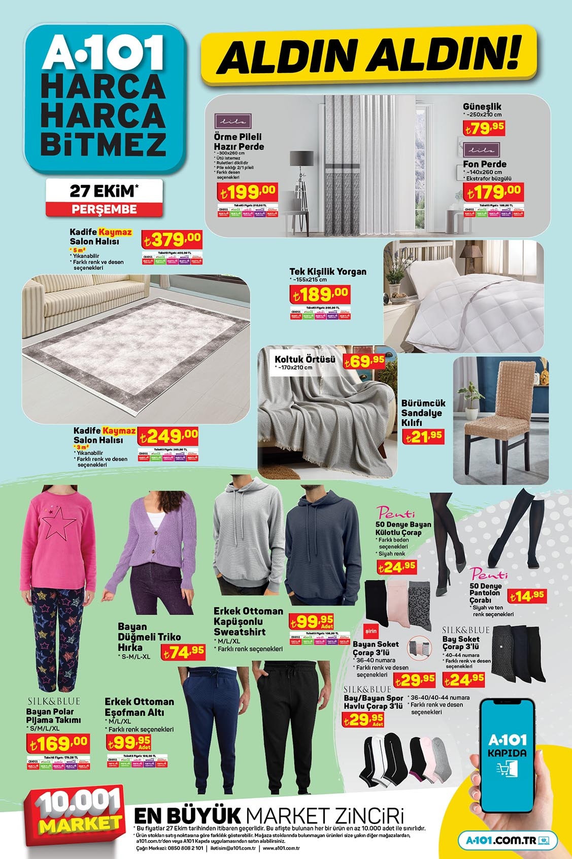 A101 aktüel ürünler bugün raflarda! A101 de karavan 89 bin TL, Stanley termos 299 TL! 27 Ekim 2022 fiyat listesi