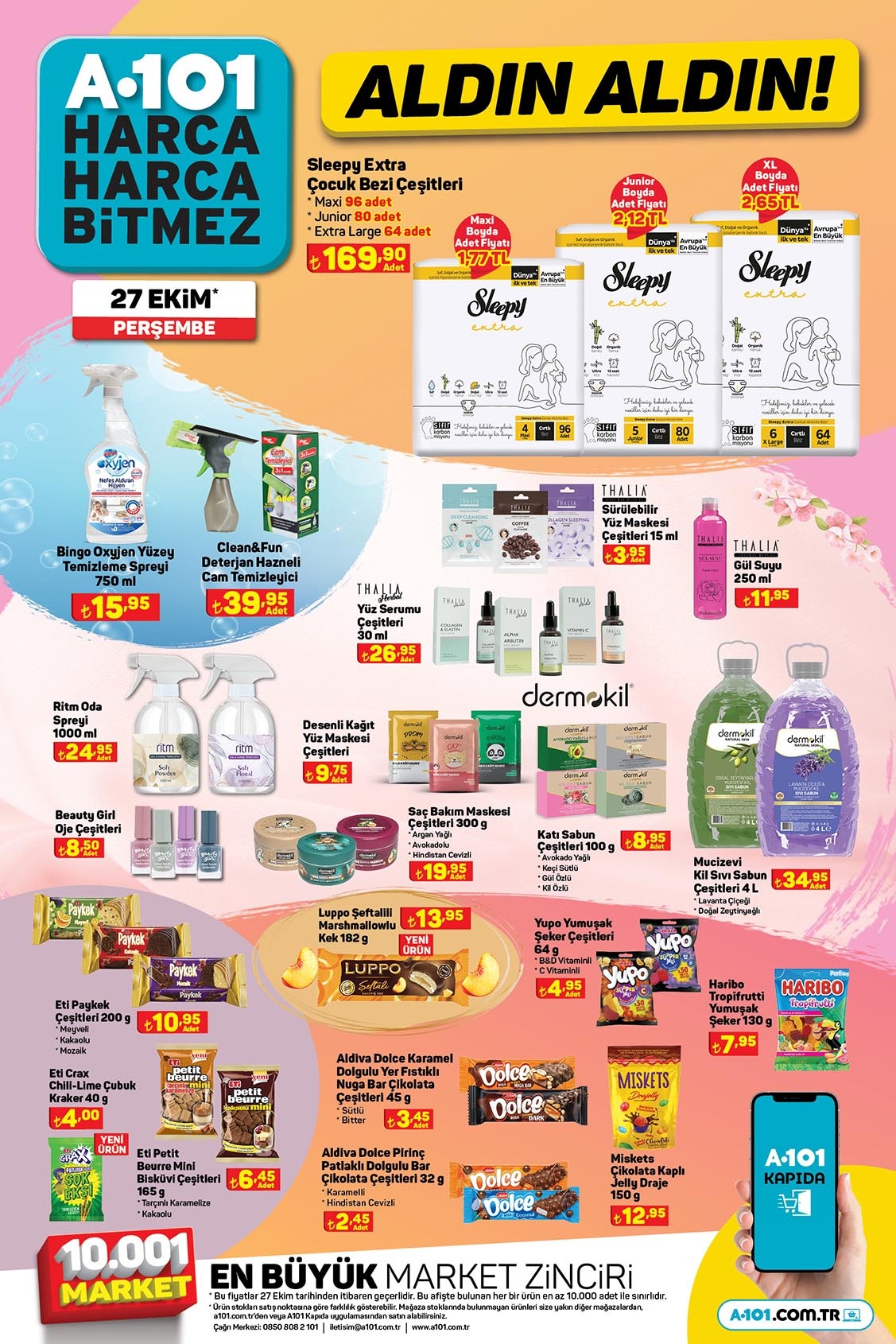 A101 aktüel ürünler bugün raflarda! A101 de karavan 89 bin TL, Stanley termos 299 TL! 27 Ekim 2022 fiyat listesi