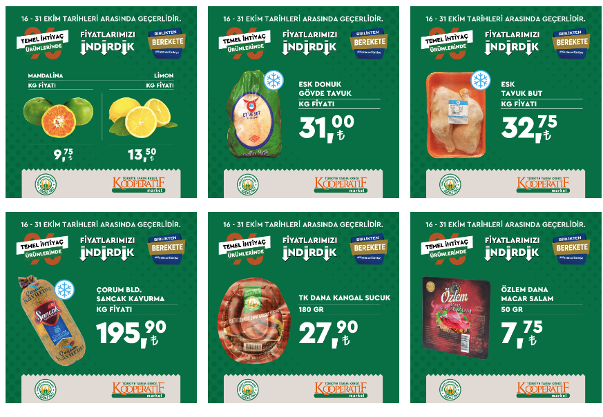Tarım Kredi de indirim şakır şakır! Çay, nohut, et, pirinç, peynirde dip fiyatlar! İşte 27 Ekim 2022 fiyat listesi