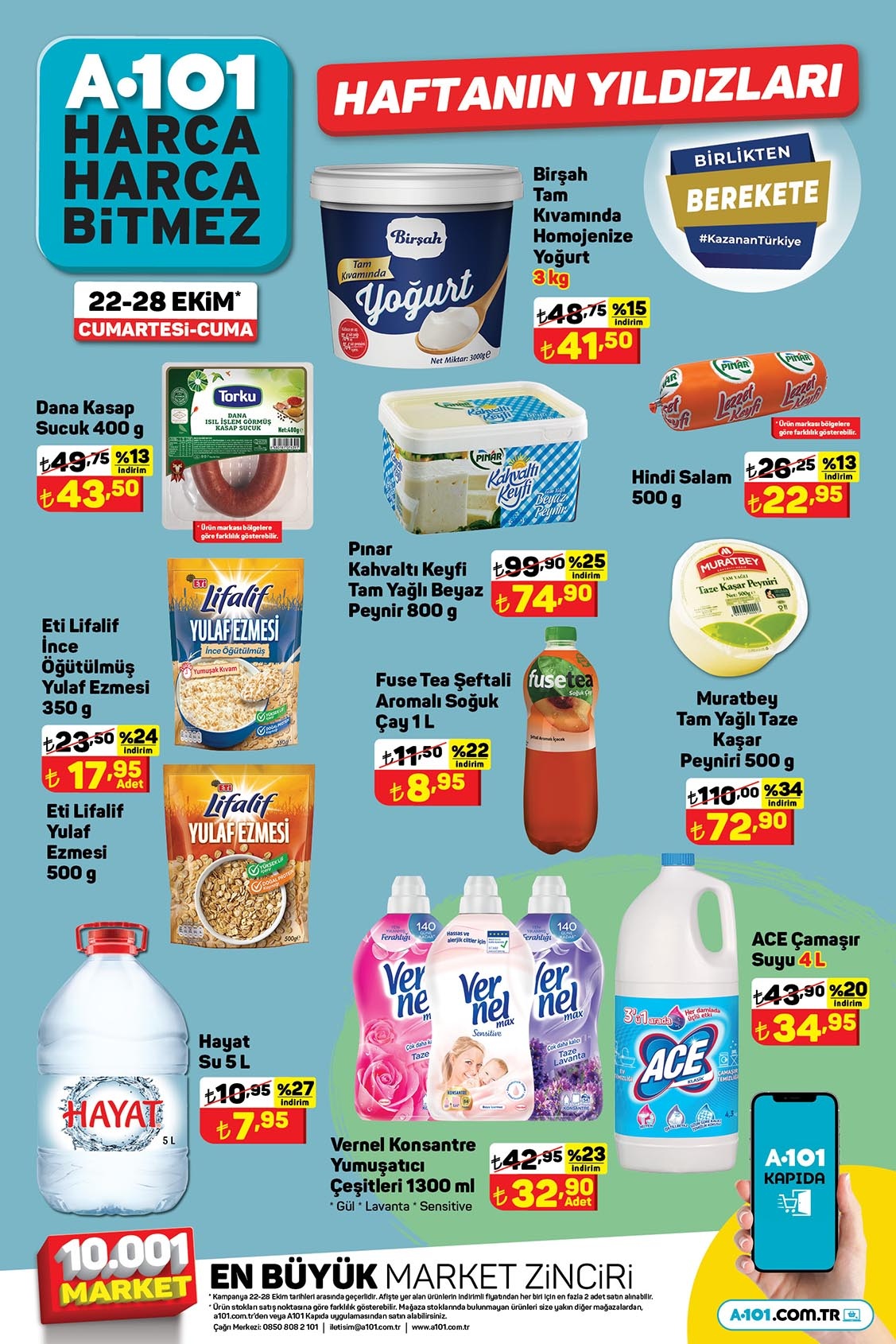 A101 de Fairy bulaşık kapsülü 69 TL, Çaykur çay 64 TL! İşte bomba indirimin 28 Ekim 2022 fiyat listesi...