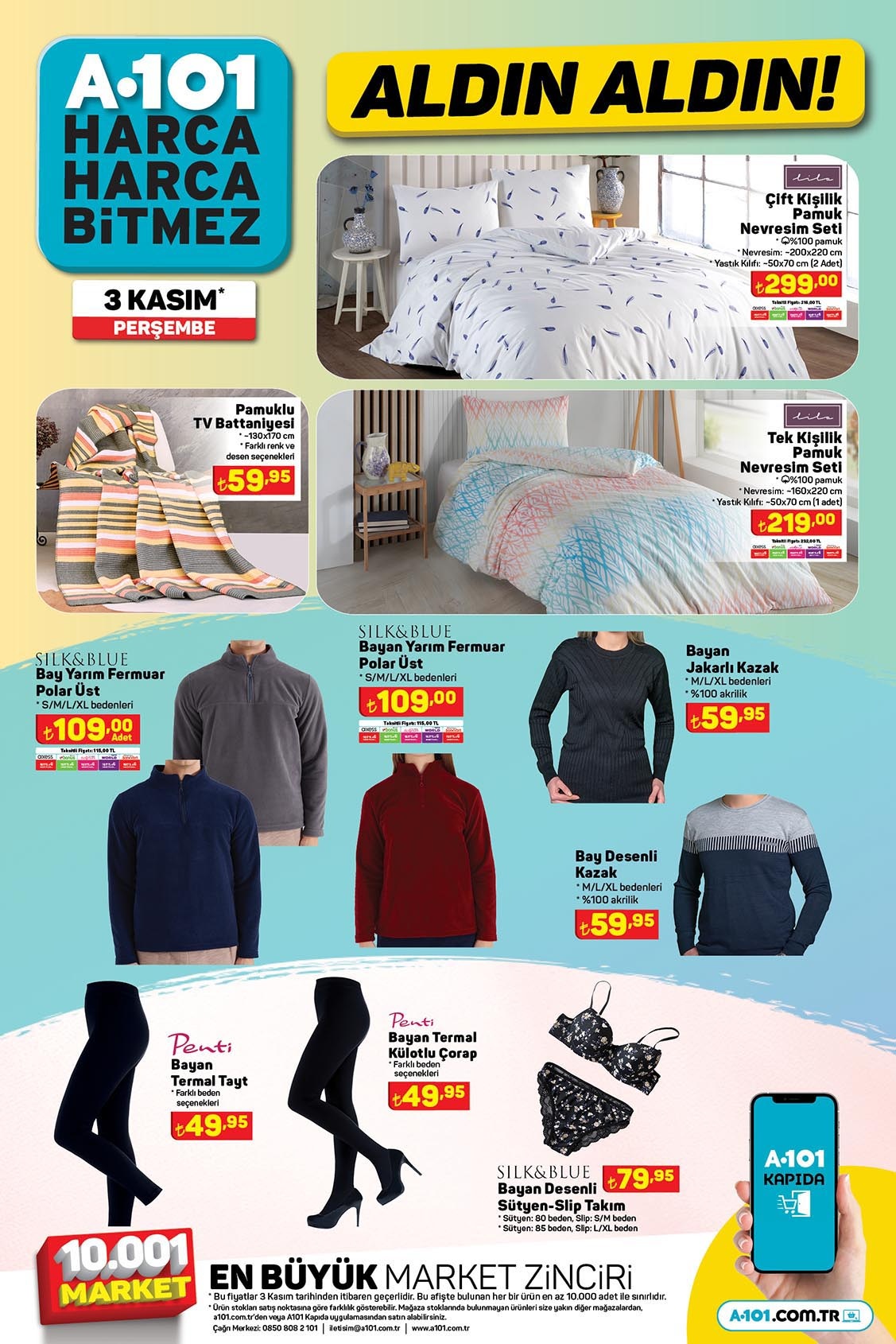 A101 haftanın yeni kataloğunu yayınladı: Türk kahvesi 10 TL! A101 3 Kasım 2022 fiyat listesi