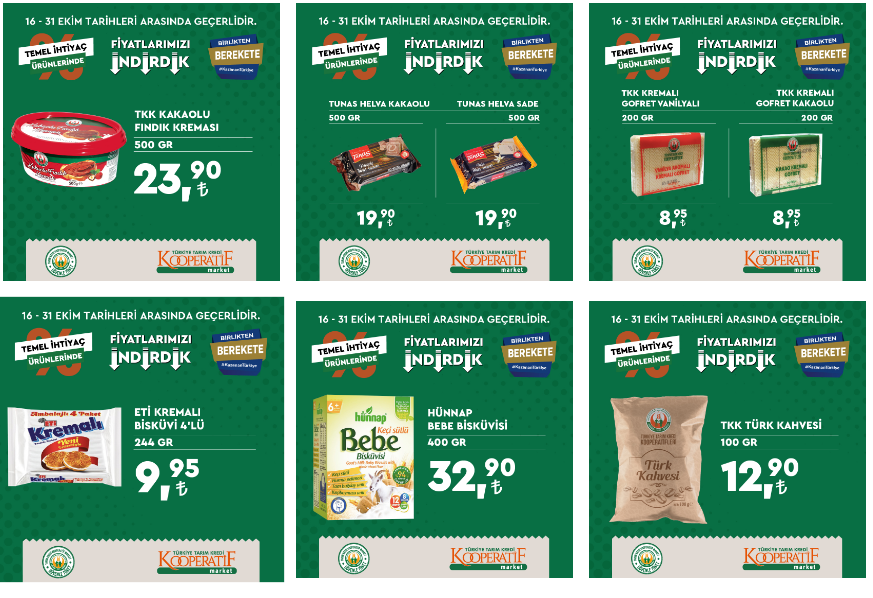 Tarım Kredi de dev indirim başladı! Çaykur çay 36 lira, mercimek 18 lira, nohut 21 lira! 30 Ekim 2022 fiyat listesi