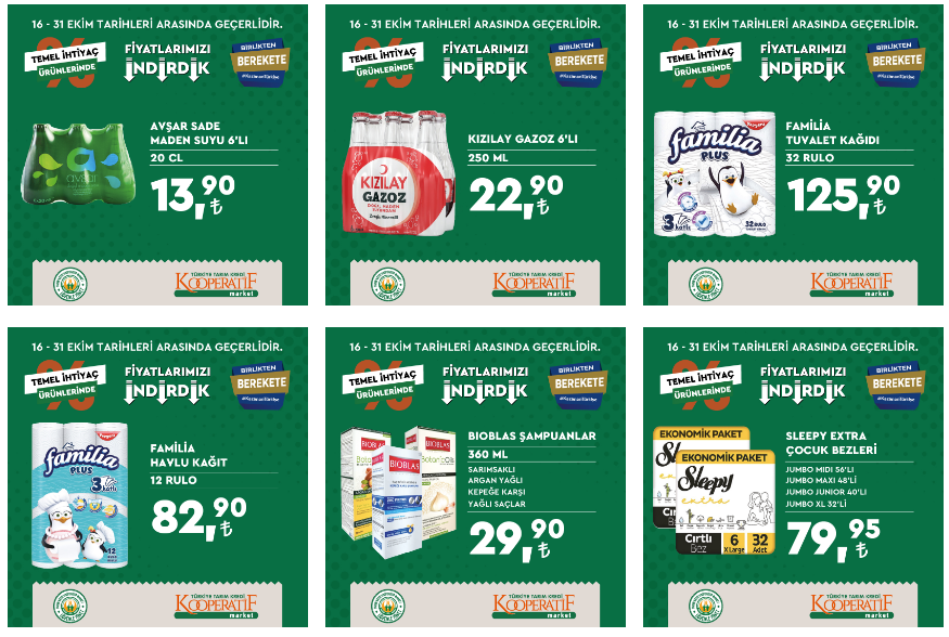 Tarım Kredi de dev indirim başladı! Çaykur çay 36 lira, mercimek 18 lira, nohut 21 lira! 30 Ekim 2022 fiyat listesi