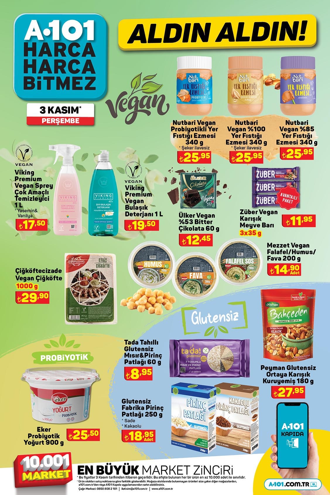 A101 perşembe aktüel kataloğunda neler var? A101 de bu hafta hangi ürünler indirimde? İşte 3 Kasım 2022 fiyat listesi