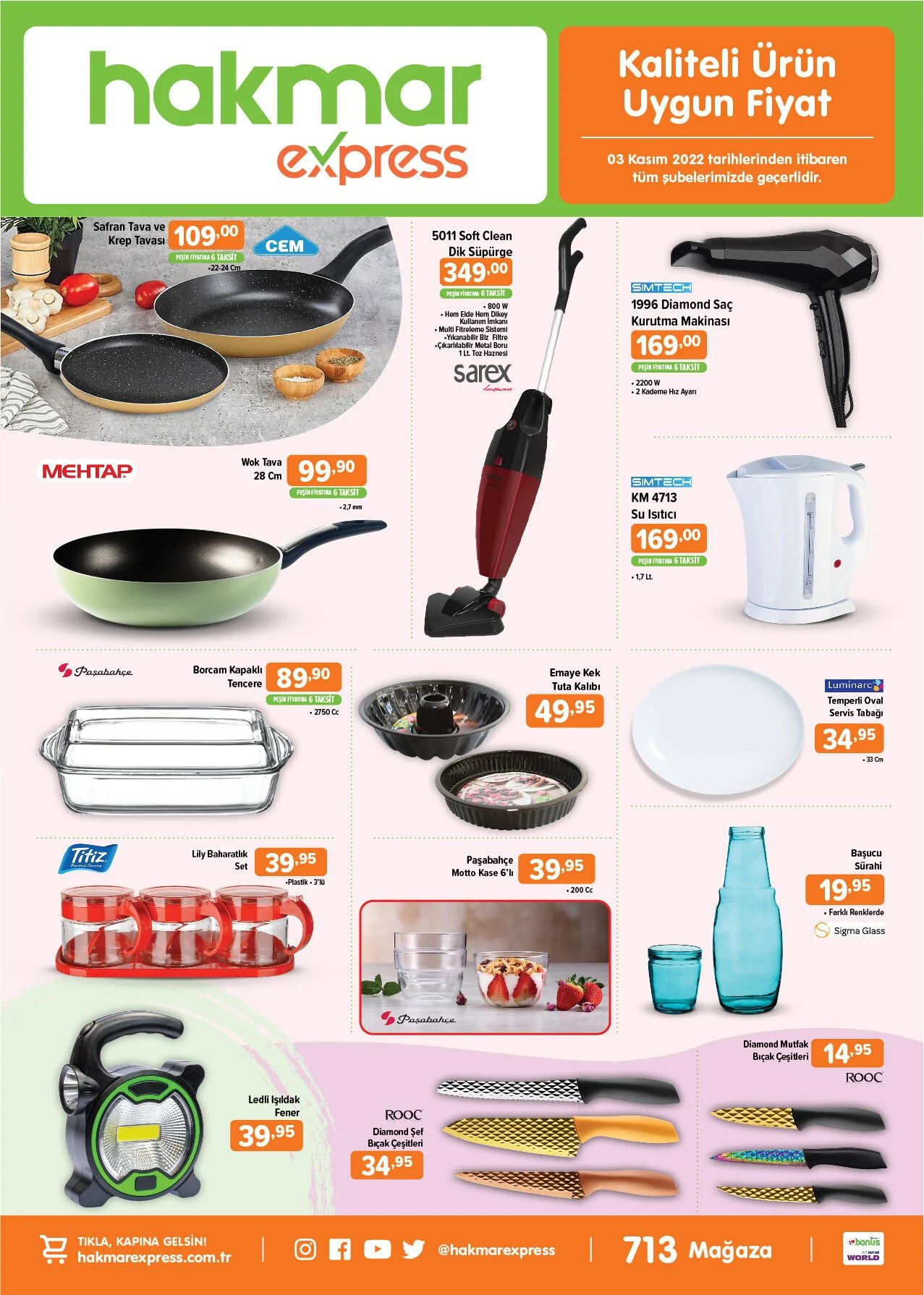 Hakmar Express te Hırka 149 TL, yelek 169 TL, Mont 199 TL! İşte Hakmar kataloğu 3 Kasım 2022 fiyat listesi