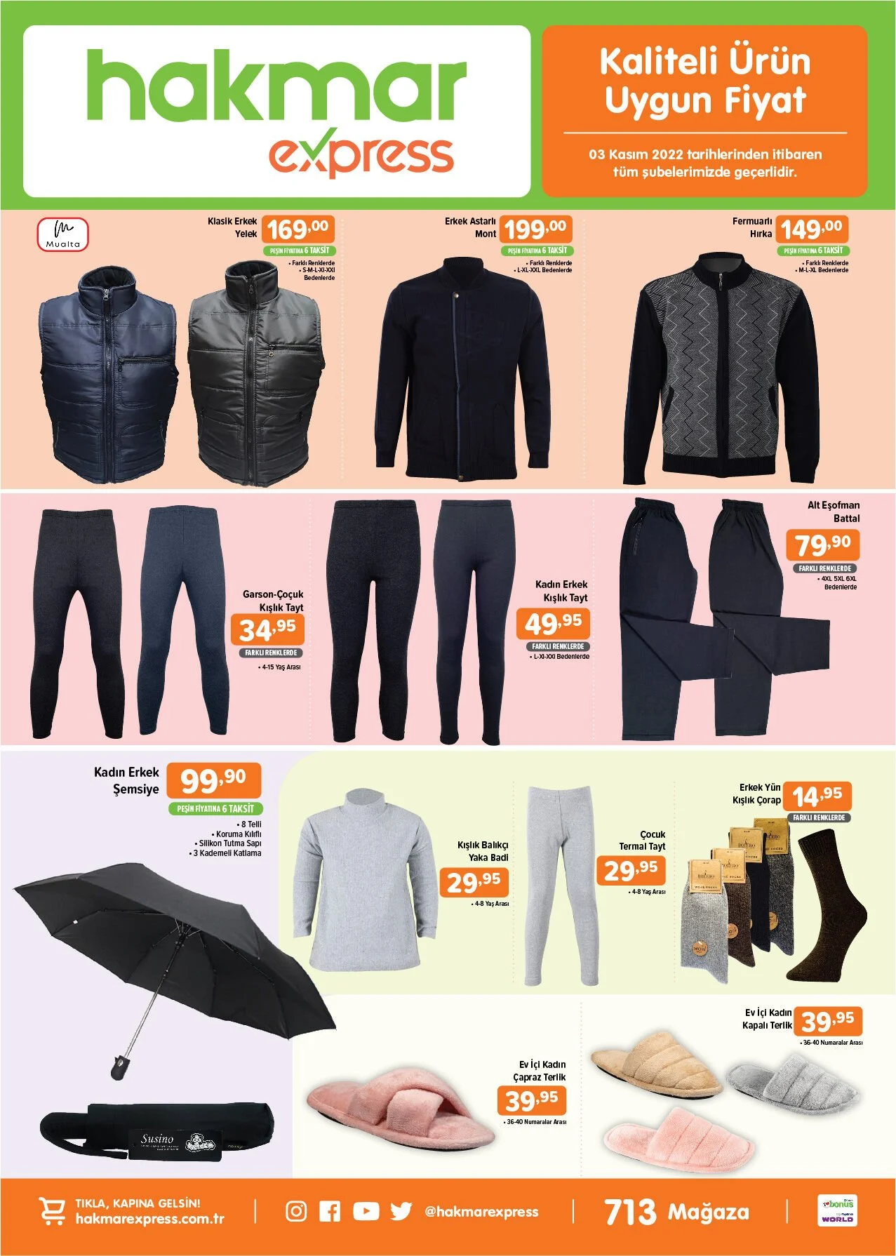 Hakmar Express te Mont 199 TL fiyatıyla satışta! Sakın kaçırmayın! Hakmar aktüel kataloğu 3 Kasım 2022 fiyat listesi