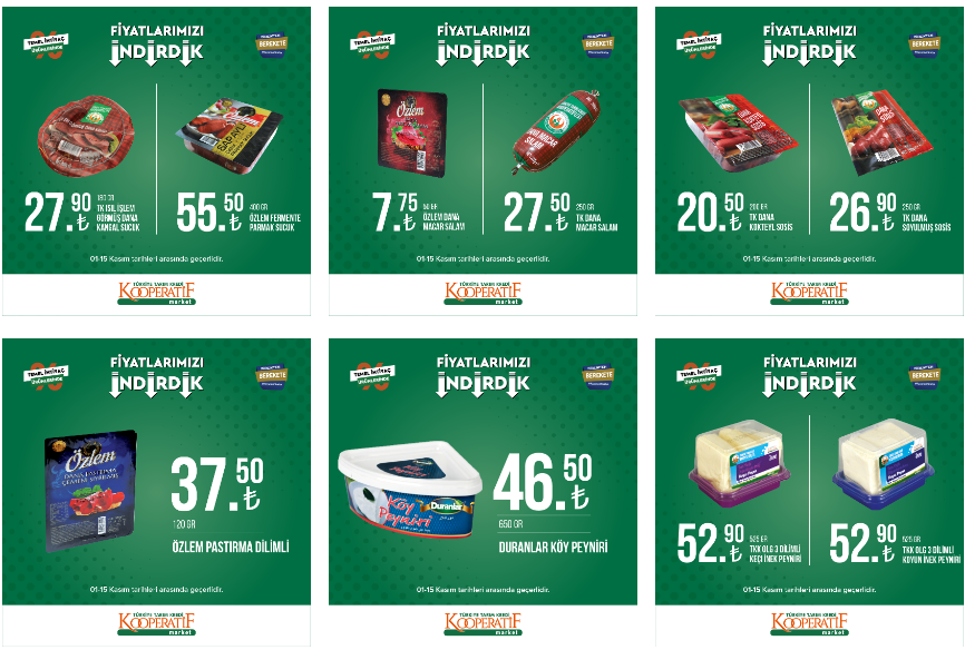 Tarım Kredi online aktüel ürünler kataloğunu yayımladı! Ayçiçek yağı 65 TL, Çay 75 TL! İşte 4 Kasım 2022 fiyat listesi