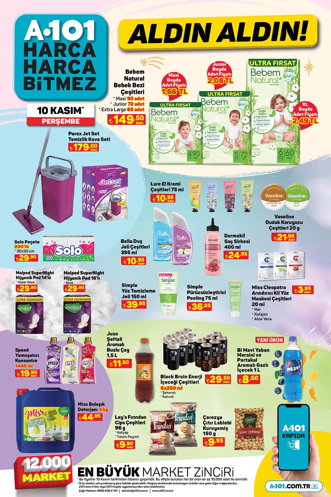 A101 de kondisyon bisikleti 1.999 TL, robot süpürge 4.399 TL, elektrikli bisiklet 8.999 TL! 10 Kasım 2022 fiyat listesi