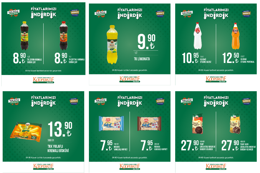 Tarım Kredi de çılgın indirim! Online katalogda çay 72 TL, et 31 TL, ayçiçek yağı 65 TL! 9 Kasım 2022 fiyat listesi