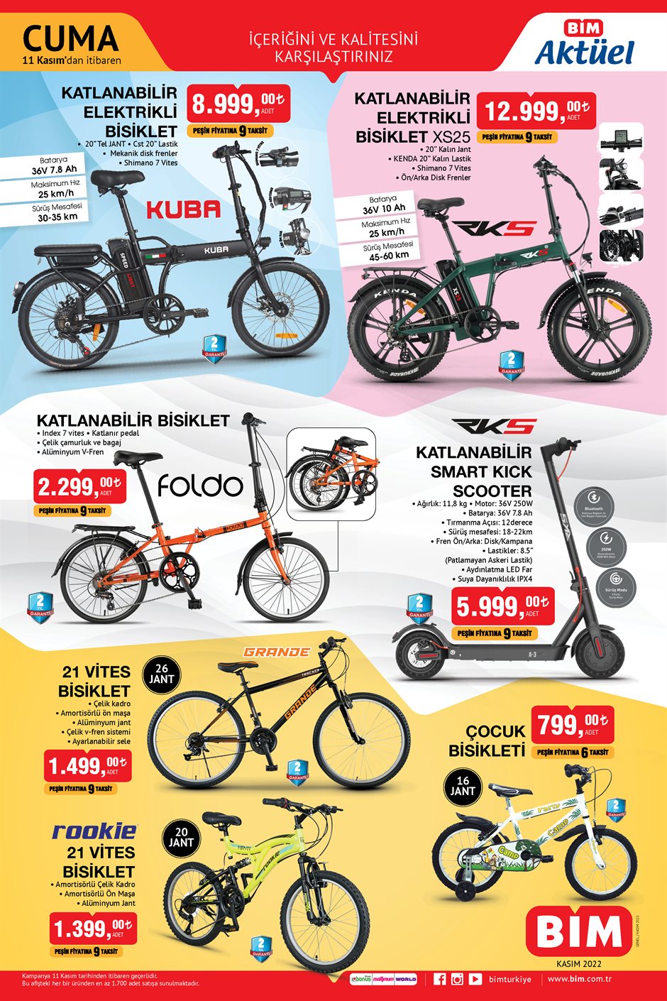 BİM de elektrikli sıcak su torbası 175 TL, Redmi 9 C 3.649 TL, robot süpürge 4.799 TL! 11 Kasım 2022 fiyat listesi