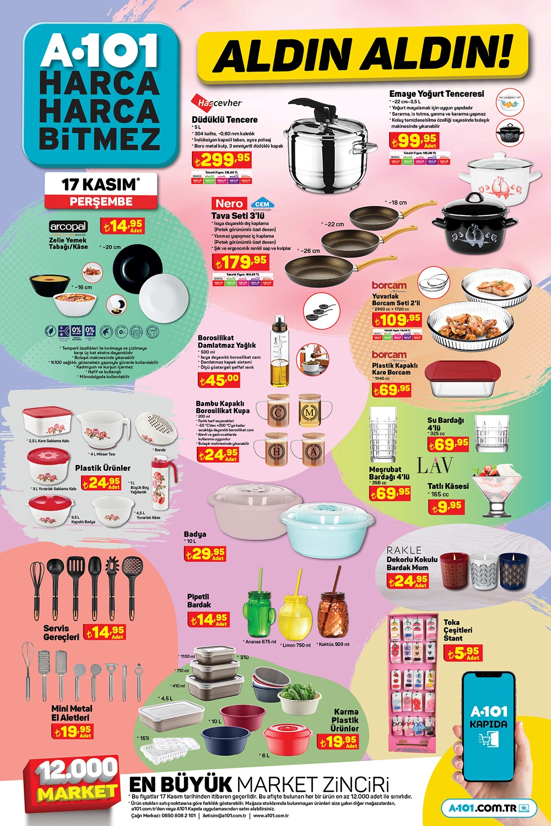 A101 aktüel kataloğunda kağıt havlu 69 TL, tuvalet kağıdı 99 TL! A101 kataloğu 17 Kasım 2022 fiyat listesi