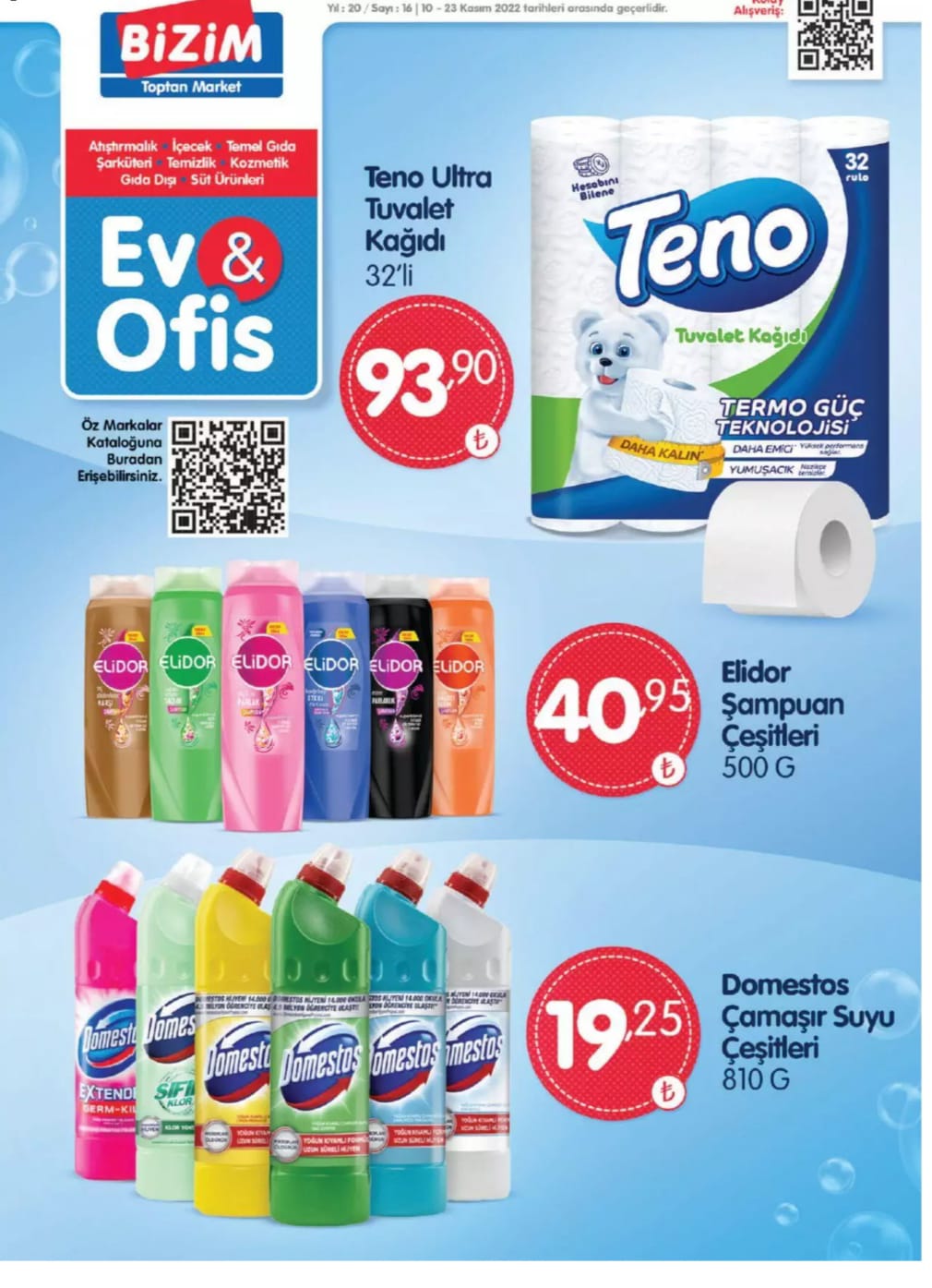 Bizim Toptan’da bu haftanın indirimli ürünleri belli oldu! 16 Kasım 2022 fiyat listesi…