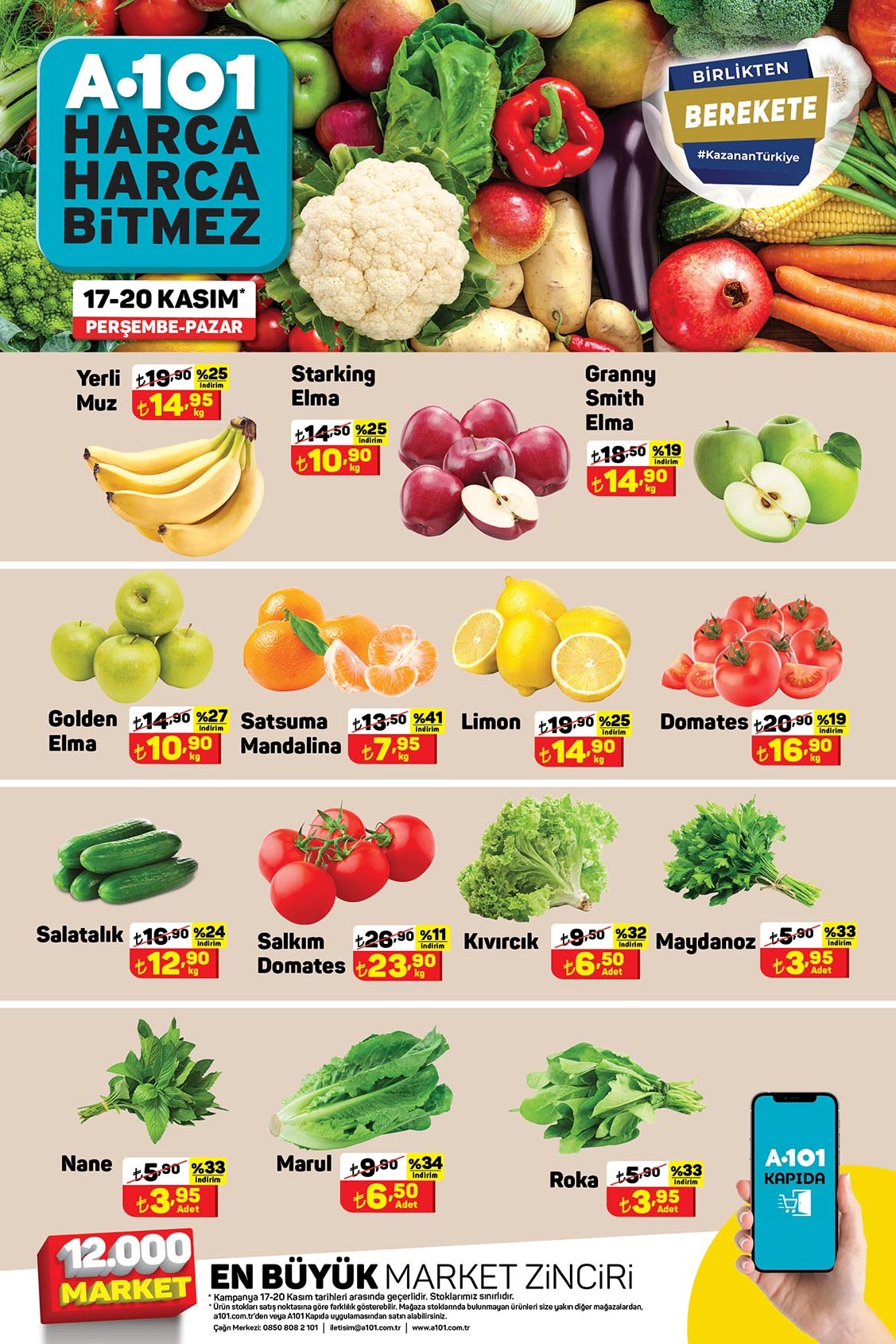 A101 de domates salçası 32.95, şampuan 24.95 lira! İşte A101 19 Kasım 2022 fiyat listesi...