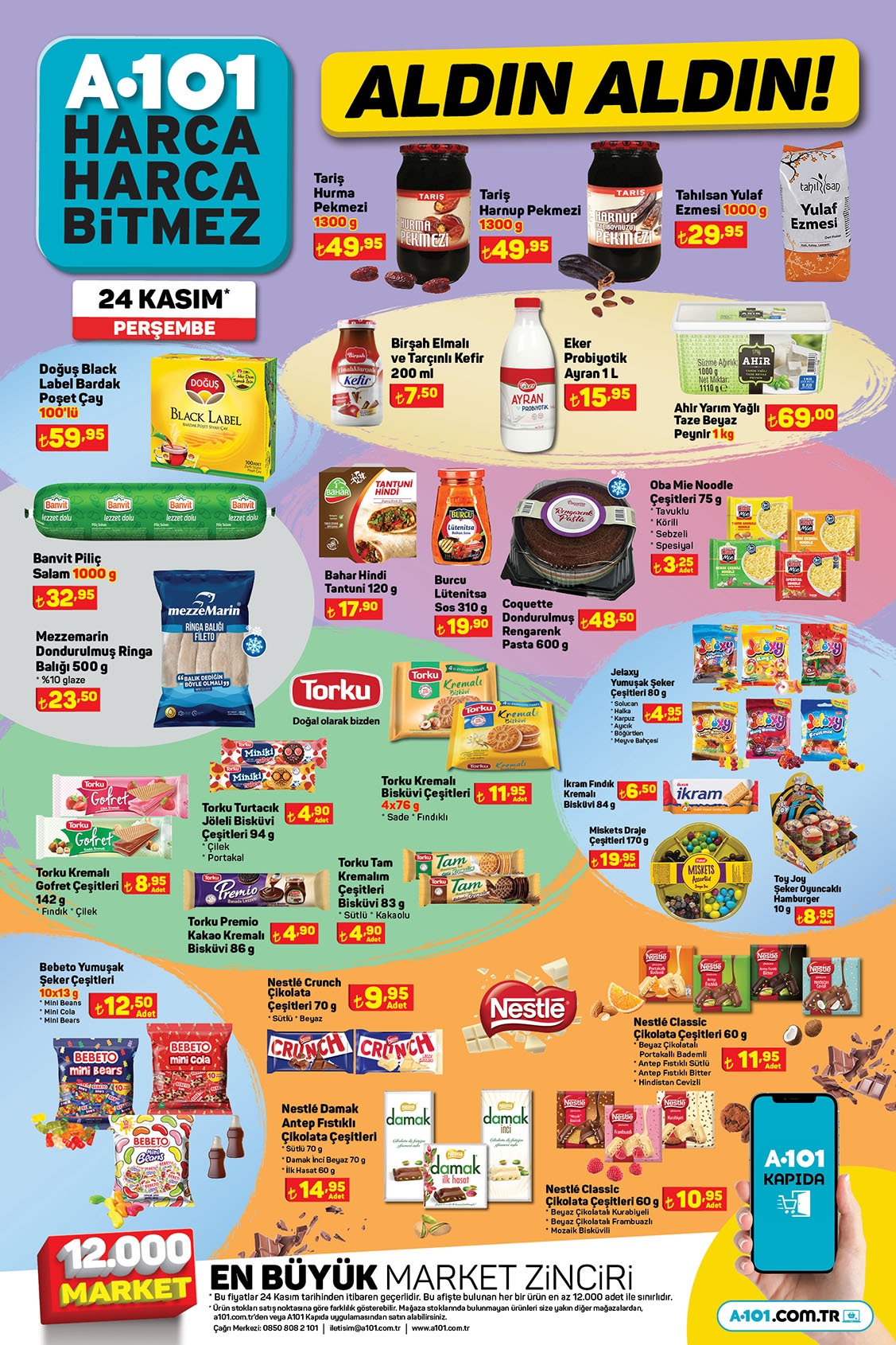 A101 de 4 kg çamaşır suyu 35 TL, 9 kg toz deterjan 99! A101 yeni aktüel kataloğu 24 Kasım 2022 fiyat listesi...