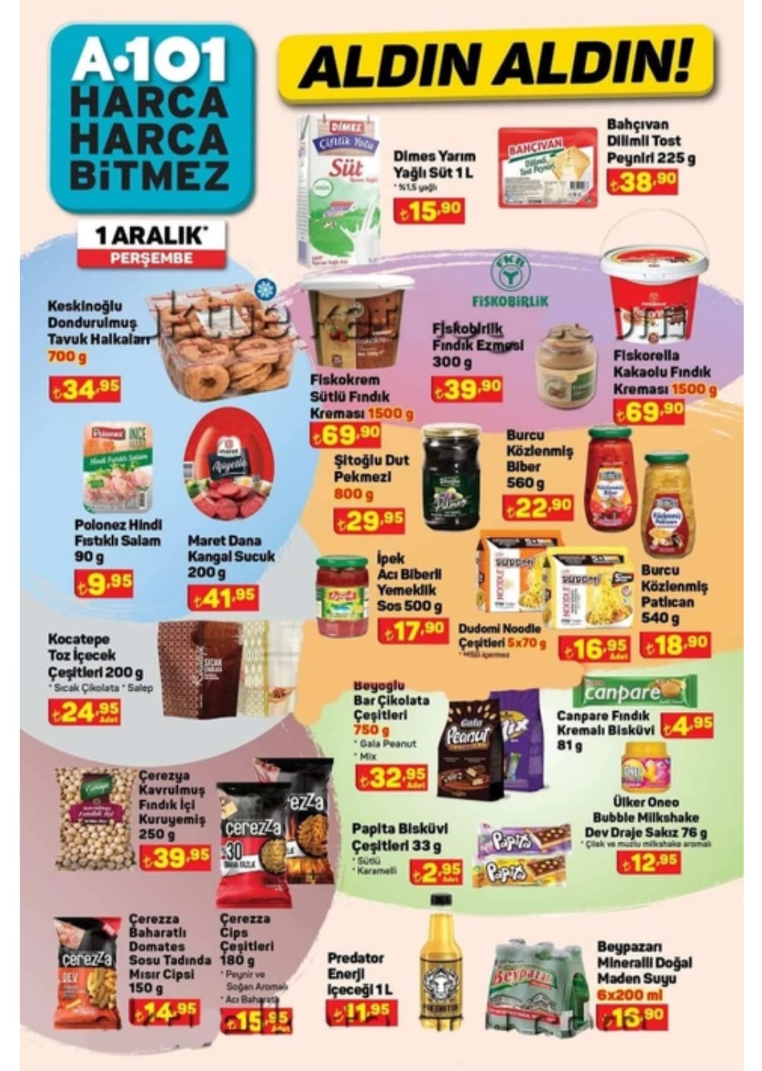 A101 1 Aralık aktüel ürünler kataloğu yayınlandı! 3 kg bulaşık deterjanı 39.90 lira! İşte 1 Aralık 2022 fiyat listesi…
