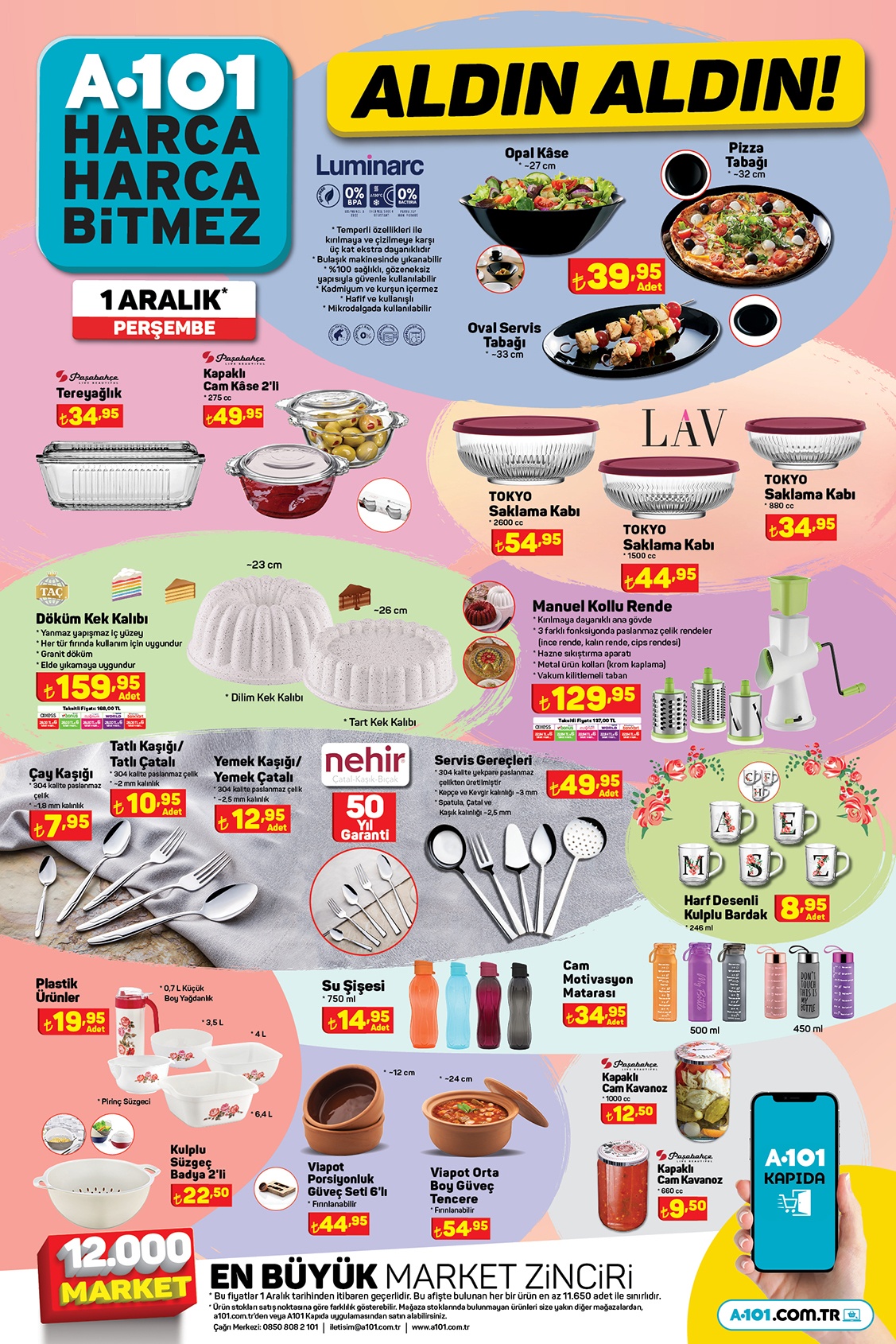 A101’de yer yerinden oynayacak! 2.5 kg baldo pirinç 69.90 lira! İşte 1 Aralık 2022 fiyat listesi...