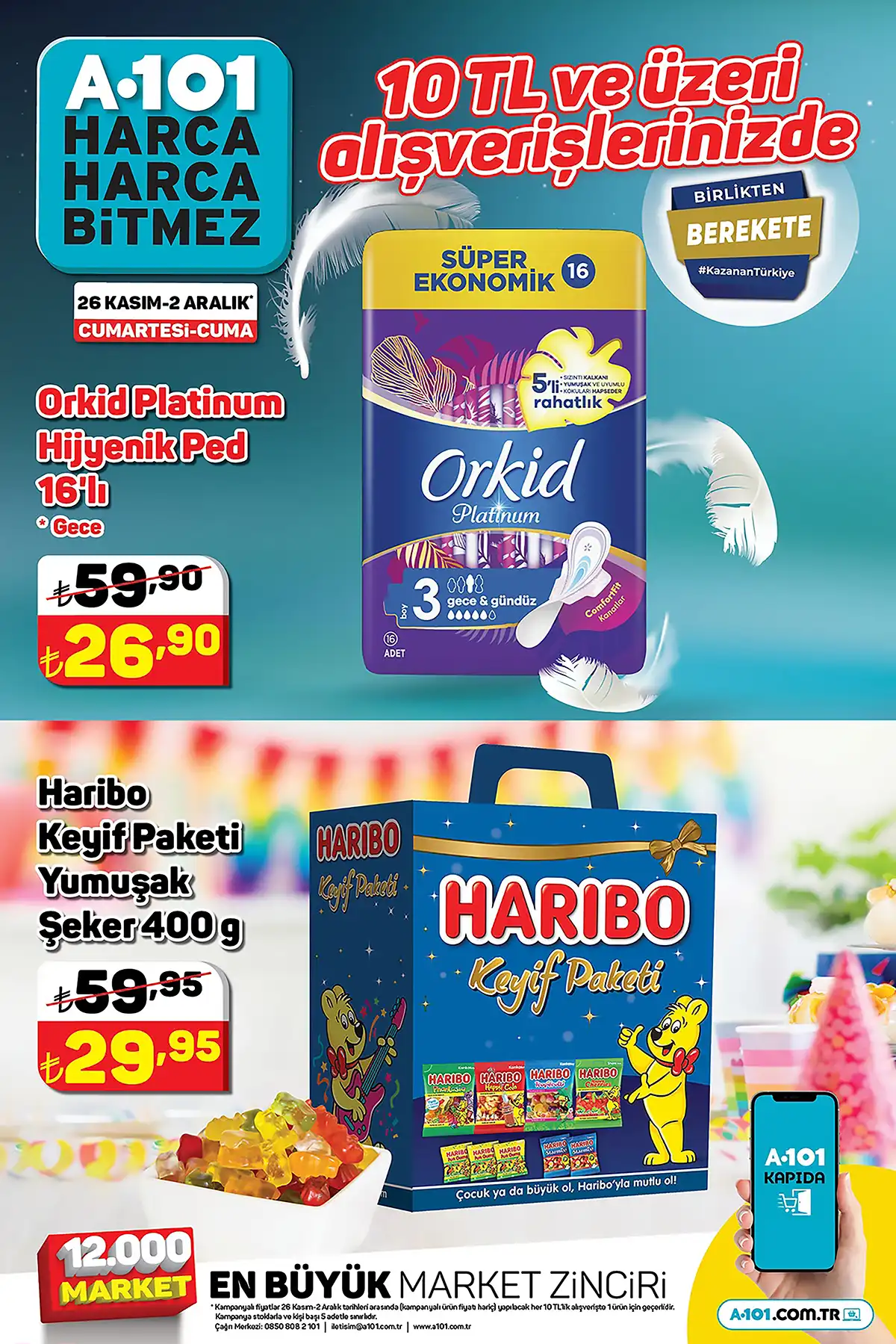 A101 de yüzde 35 e varan dev indirim! Çaykur çay 39 TL, Pril deterjan 74 TL! A101 kataloğu 26 Kasım 2022 fiyat listesi