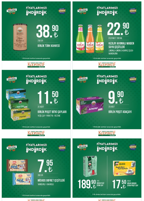 Tarım Kredi yeni indirimli kataloğu yayımlandı! Bulaşık tableti 45 TL, tost peyniri 77 TL! 1 Aralık 2022 fiyat listesi