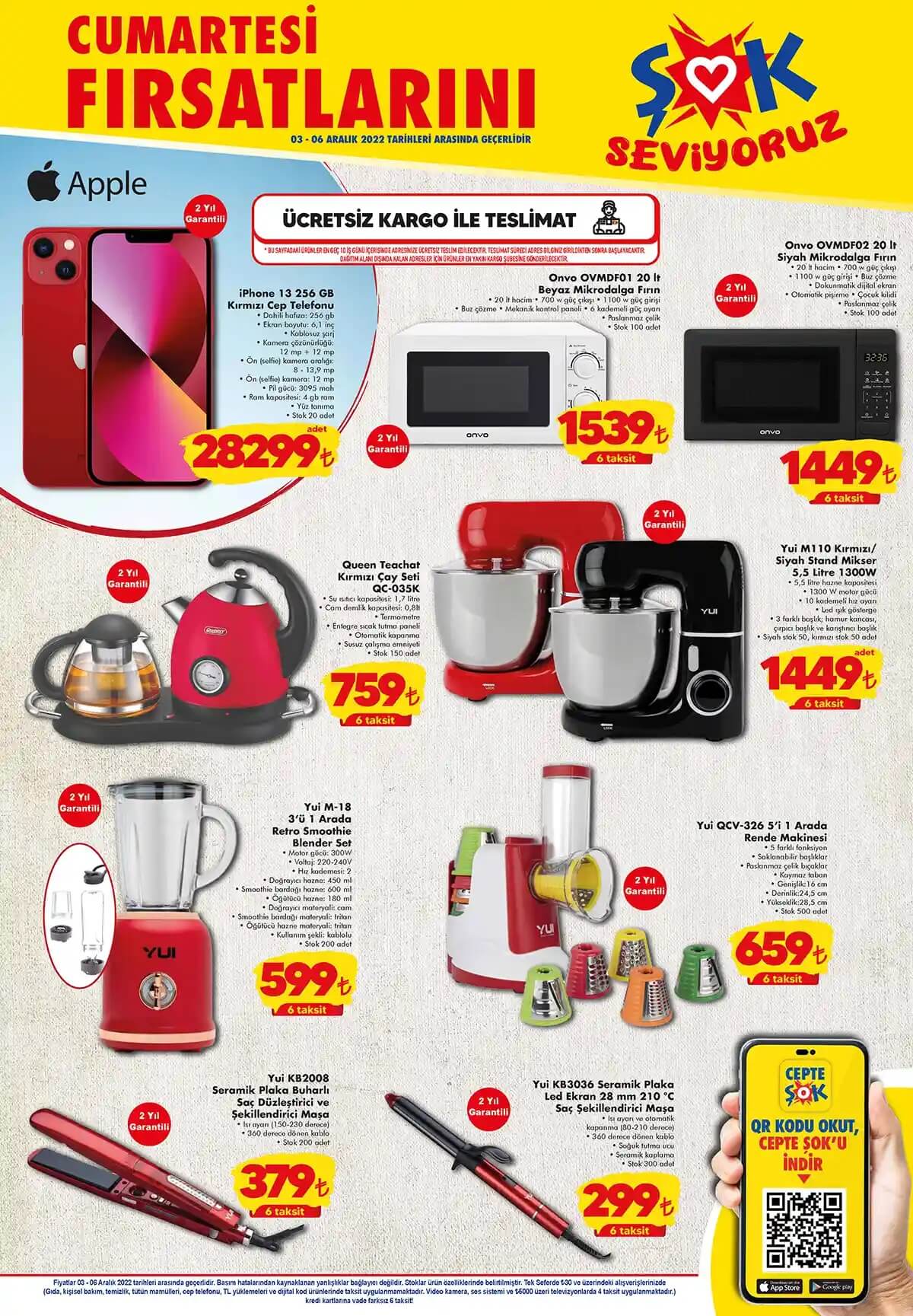 ŞOK 3 Aralık ürünleri kaçmaz! İşte bu ürünler yarı fiyatına ŞOK’TA!