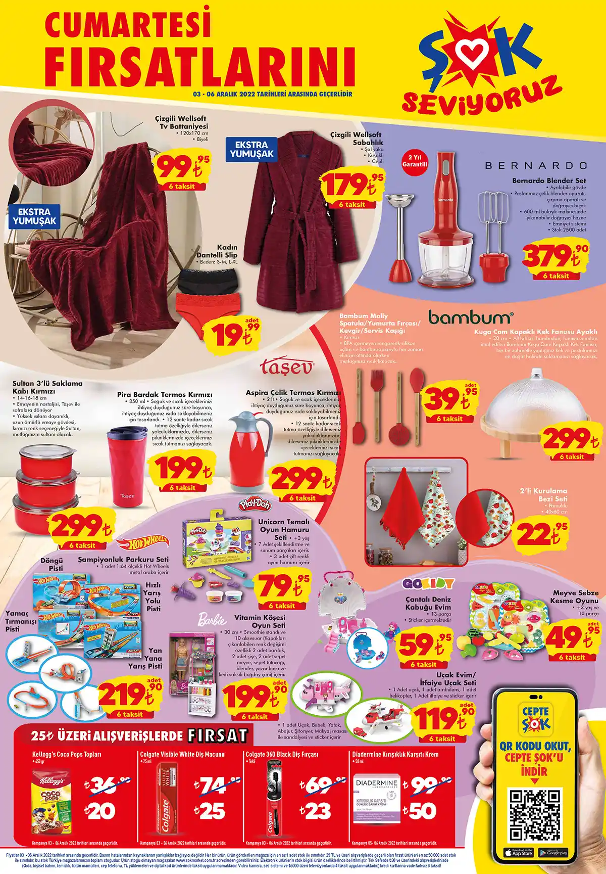 ŞOK Market te 6 taksit fırsatı! Pira termos 199 TL, Migro dalga fırın 1449 TL! ŞOK kataloğu 5 Aralık 2022 fiyat listesi