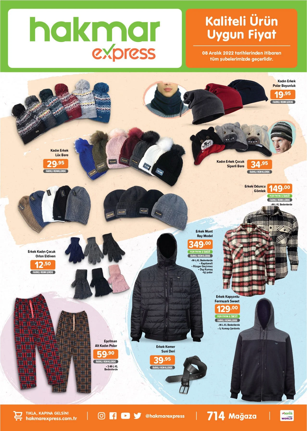 Hakmar da erkek bere 29 TL, zırh bıçak 79 TL, fön makinesi 249 TL! Hakmar kataloğu 8 Aralık 2022 fiyat listesi...