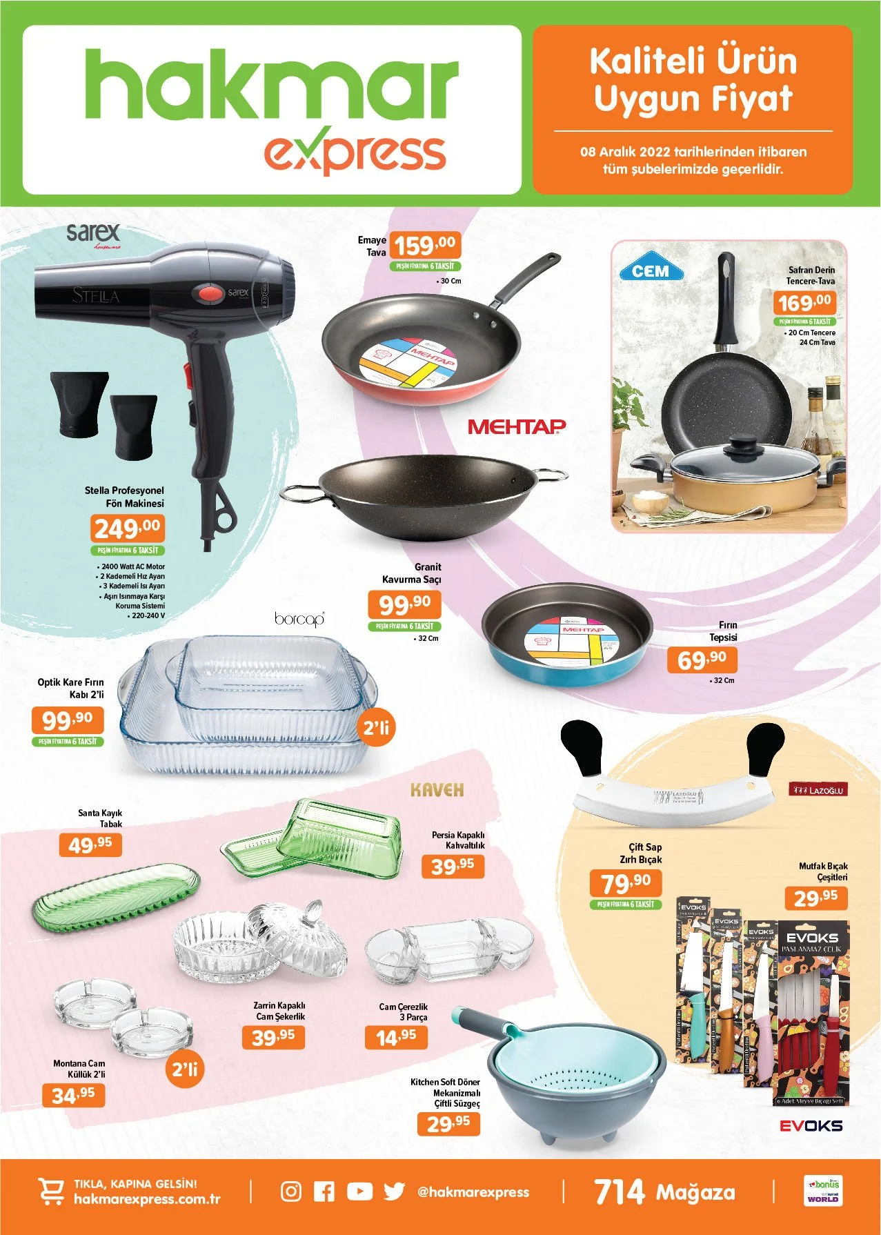 Hakmar ın yeni aktüel ürünler kataloğu yayımlandı! Hakmar da bu hafta neler var? Hakmar 8 Aralık 2022 fiyat listesi...