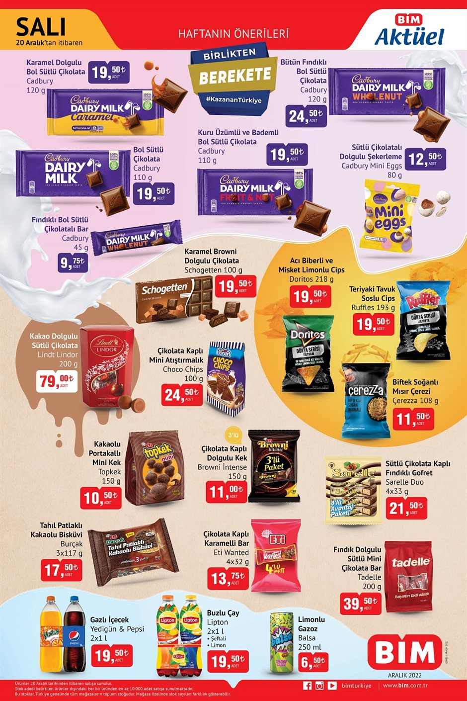 BİM indirimli online kataloğunda 8 kg Alo toz deterjan 127 TL, Pril bulaşık tablet 139 TL! 20 Aralık 2022 fiyat listesi