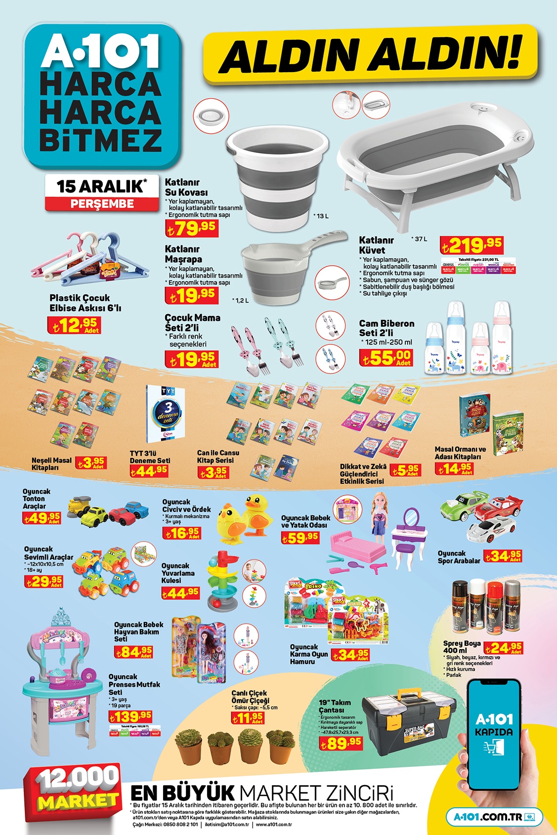 A101 in online indirimli ürünleri peş peşe raflarda yer aldı! 4 kg deterjan 39 TL ye düştü! 16 Aralık 2022 fiyat listesi