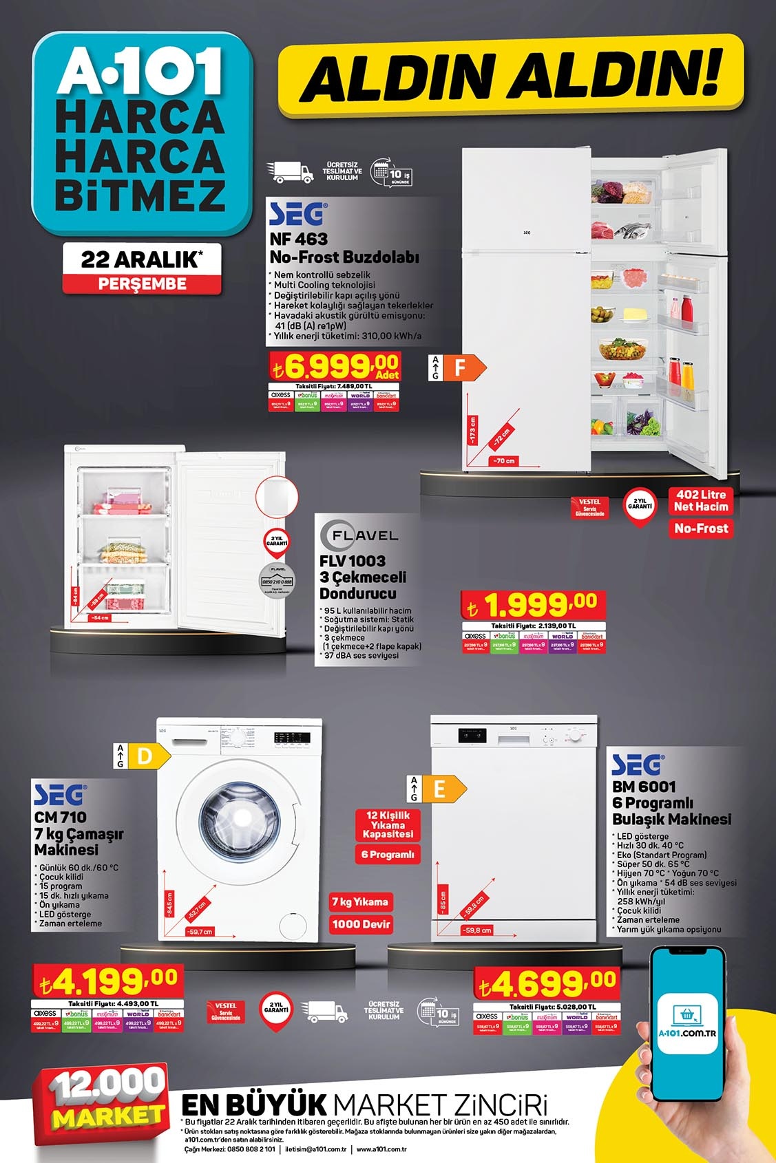 A101 online kataloğunda yılbaşı ağacı 79 TL, yılbaşı kupa ve çerezlik 19 TL! A101 kataloğu 22 Aralık 2022 fiyat listesi