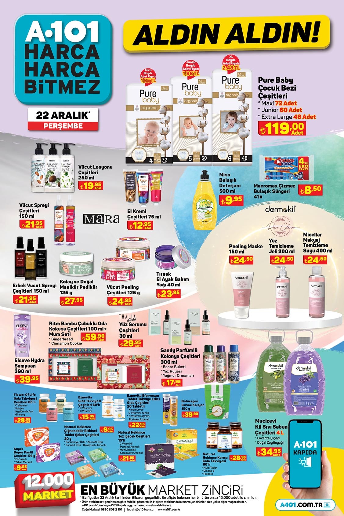 A101 online kataloğunda yılbaşı ağacı 79 TL, yılbaşı kupa ve çerezlik 19 TL! A101 kataloğu 22 Aralık 2022 fiyat listesi