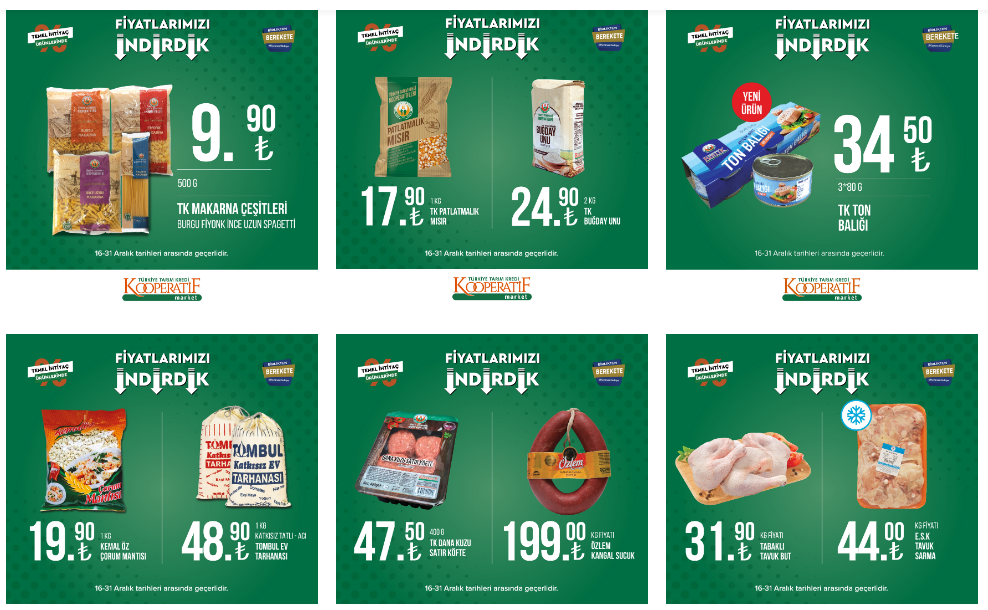 Tarım Kredi online kataloğu az evvel yayımlandı! 1 kg çay 66 TL, çamaşır suyu 39 TL! 20 Aralık 2022 fiyat listesi
