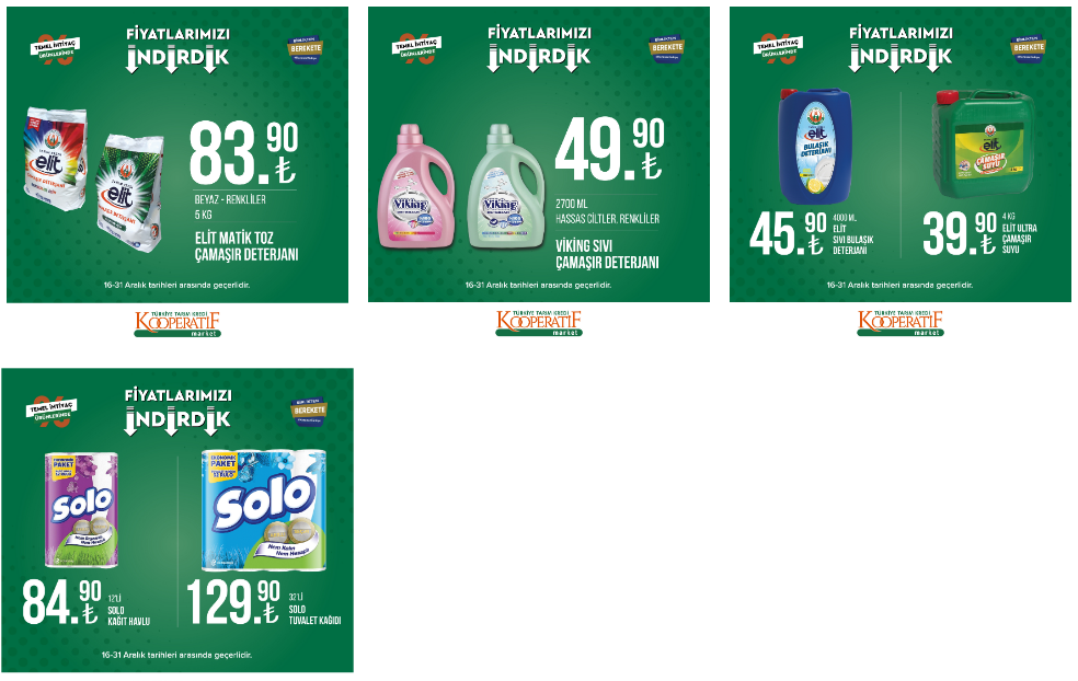 Tarım Kredi online kataloğu az evvel yayımlandı! 1 kg çay 66 TL, çamaşır suyu 39 TL! 20 Aralık 2022 fiyat listesi