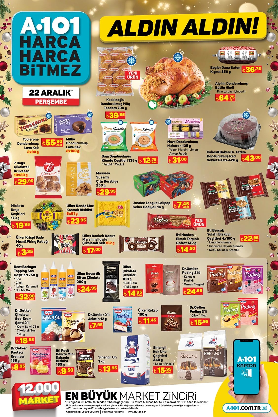 A101 de Aldın Aldın kataloğunda kağıt havlu 109 TL, tuvalet kağıdı 169 TL! A101 22 Aralık 2022 fiyat listesi