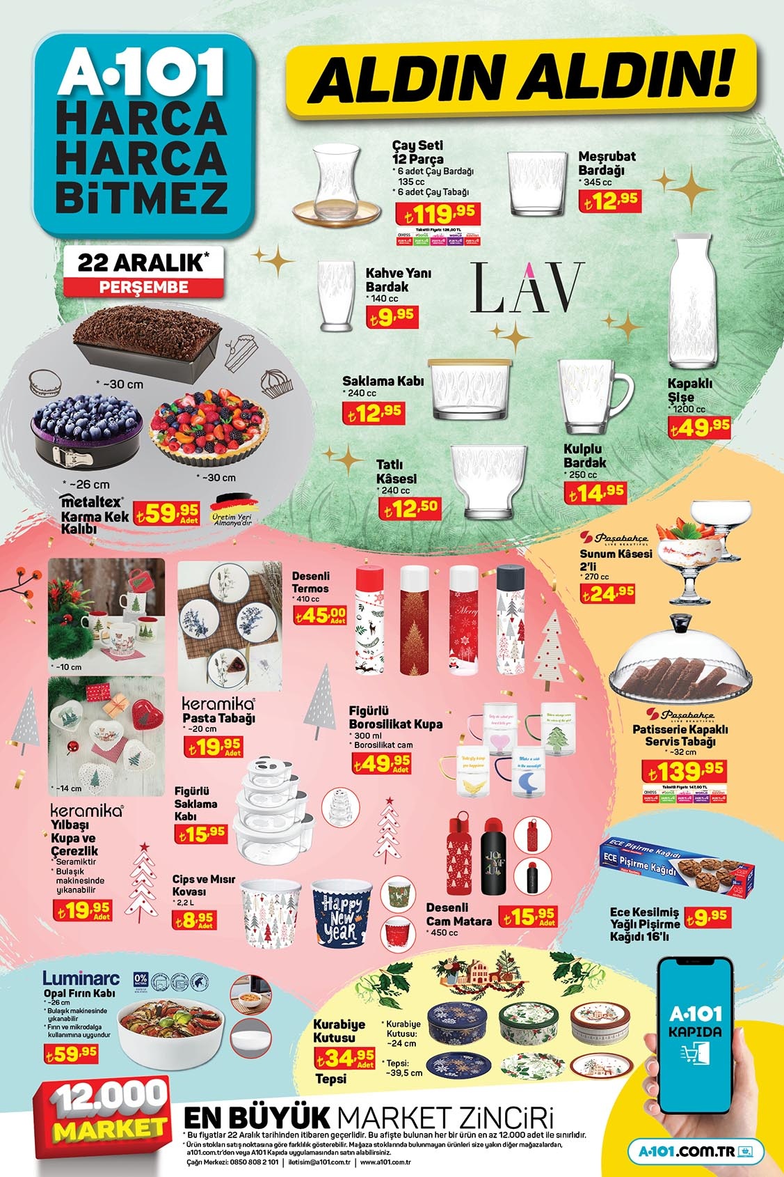A101 indirimli katalog ürünleri raflarda! Çeyiz ürünlerinde şok ucuzluk! Hemen bakın A101 22 Aralık 2022 fiyat listesi