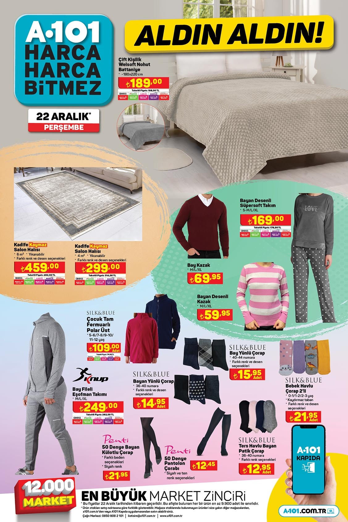 A101 indirimli katalog ürünleri raflarda! Çeyiz ürünlerinde şok ucuzluk! Hemen bakın A101 22 Aralık 2022 fiyat listesi