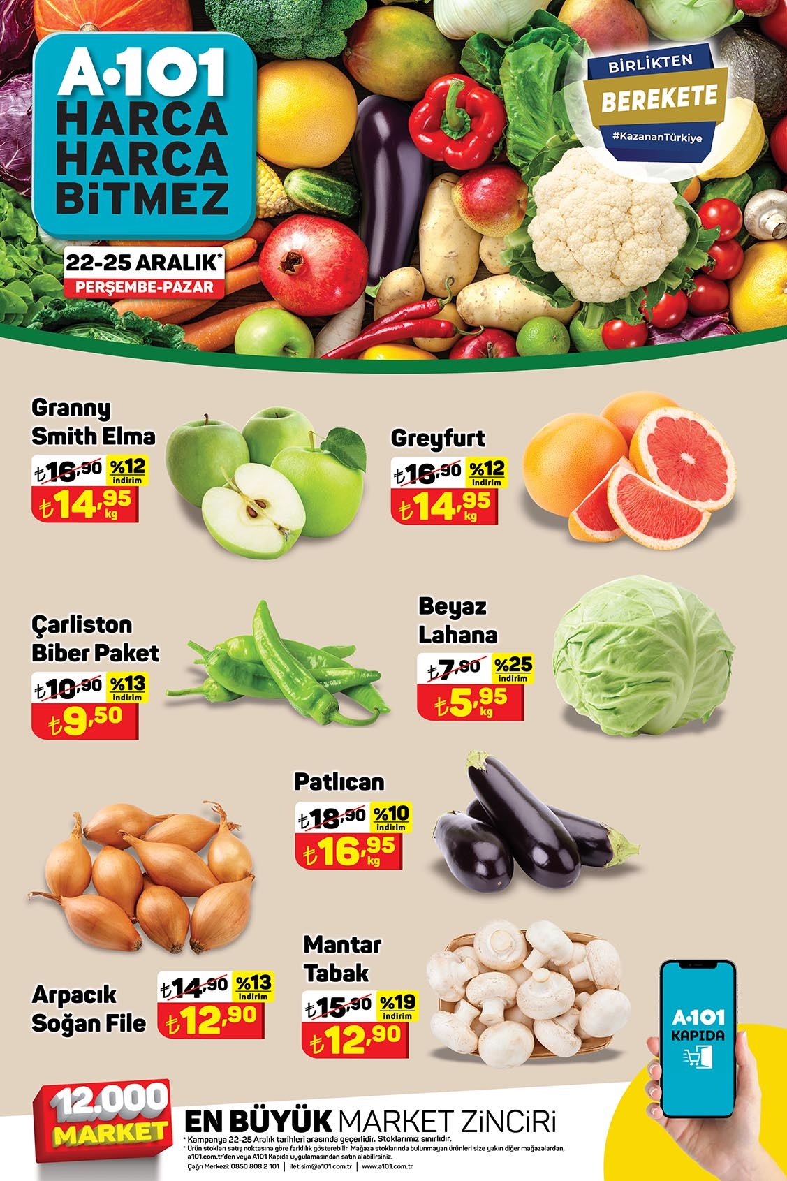 A101 de yüzde 25 e varan bomba indirim! 1 kg çay 62 TL ye düştü! Üçer beşer satılıyor! 25 Aralık 2022 fiyat listesi