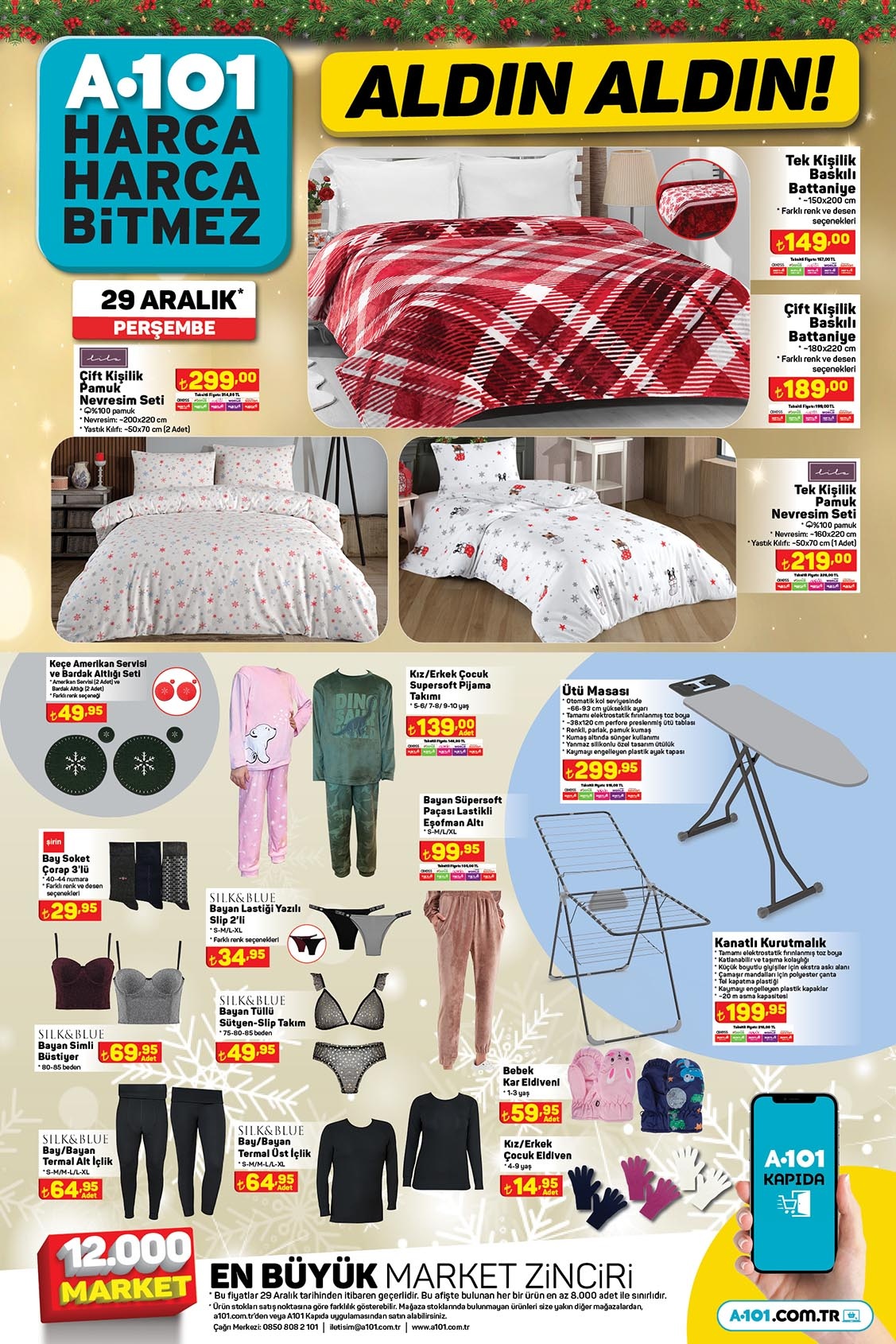 A101 5 kg Peros çamaşır suyu 39 TL, çamaşır kurutmalığı 199 TL! A101 online yeni kataloğu 29 Aralık 2022 fiyat listesi