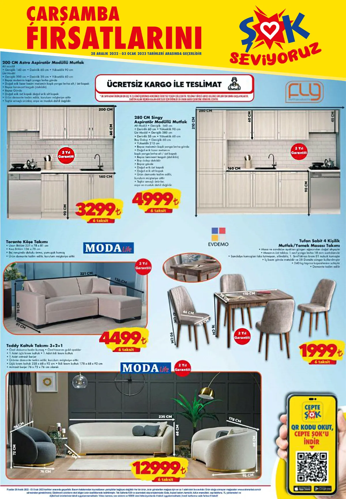 ŞOK Market yüzde 35 e varan çılgın indirim! Kağıt havlu 67 TL, Tuvalet kağıdı 105 TL! 28 Aralık 2022 fiyat listesi