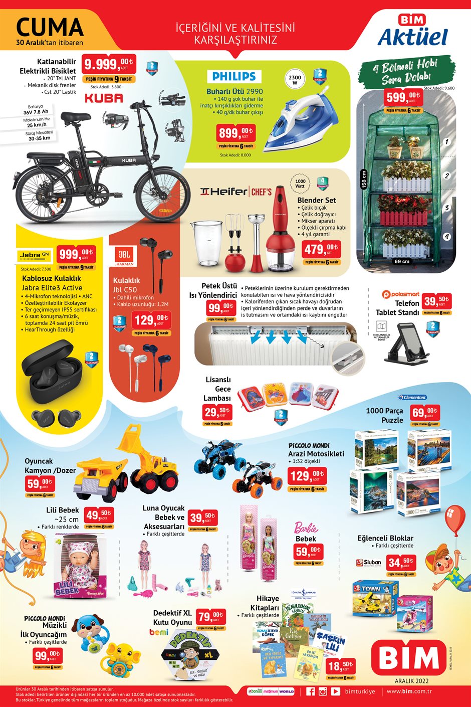 BİM de buharlı ütü 899 TL, Blender set 479 TL! BİM online indirimli aktüel ürünler kataloğu 30 Aralık 2022 fiyat listesi