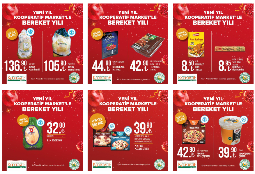 Tarım Kredi de poşet tavuk 105 TL! Son ay kataloğunu az evvel yayımladı! Online katalog 28 Aralık 2022 fiyat listesi